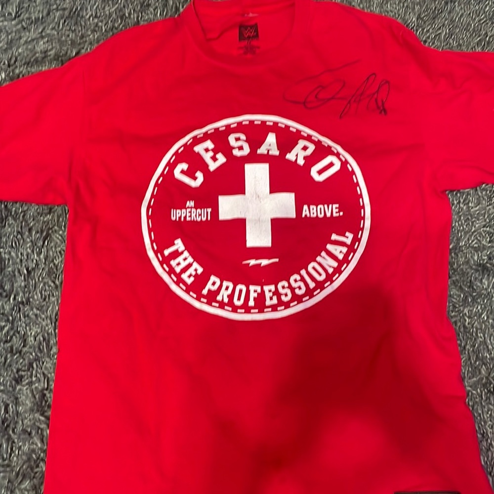 Cesaro wwe signed tee